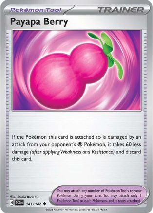 Payapa Berry (141) Reverse Holofoil [SV: Stellar Crown] Pokemon Single Pokémon