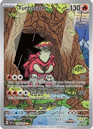 Turtonator - 146/142 Holofoil [SV: Stellar Crown] Pokemon Single Pokémon