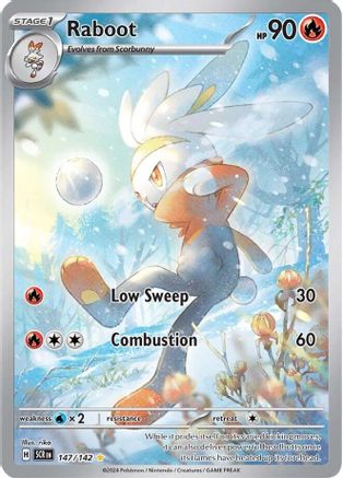 Raboot - 147/142 Holofoil [SV: Stellar Crown] Pokemon Single Pokémon