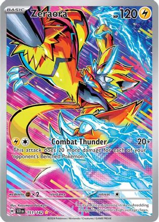 Zeraora - 151/142 Holofoil [SV: Stellar Crown] Pokemon Single Pokémon