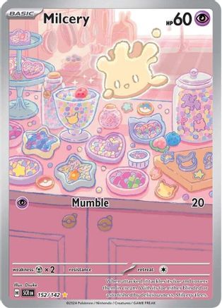 Milcery - 152/142 Holofoil [SV: Stellar Crown] Pokemon Single Pokémon