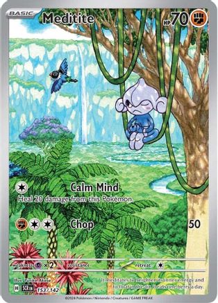 Meditite - 153/142 Holofoil [SV: Stellar Crown] Pokemon Single Pokémon