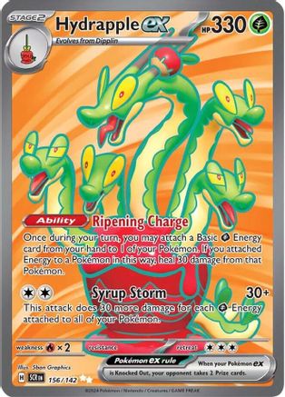 Hydrapple ex - 156/142 Holofoil [SV: Stellar Crown] Pokemon Single Pokémon