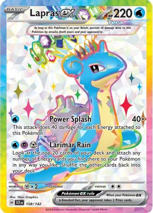 Lapras ex - 158/142 Holofoil [SV: Stellar Crown] Pokemon Single Pokémon