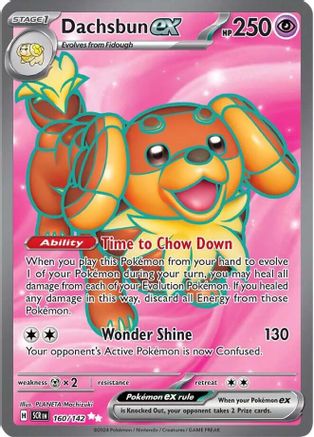 Dachsbun ex - 160/142 Holofoil [SV: Stellar Crown] Pokemon Single Pokémon