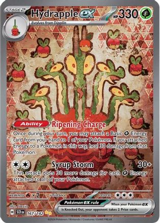 Hydrapple ex - 167/142 Holofoil [SV: Stellar Crown] Pokemon Single Pokémon