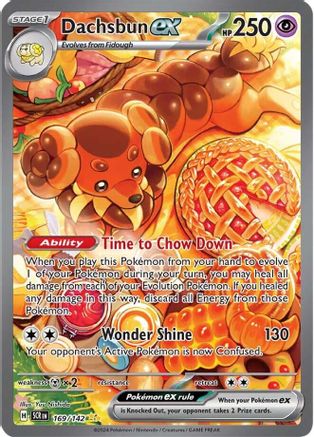 Dachsbun ex - 169/142 Holofoil [SV: Stellar Crown] Pokemon Single Pokémon