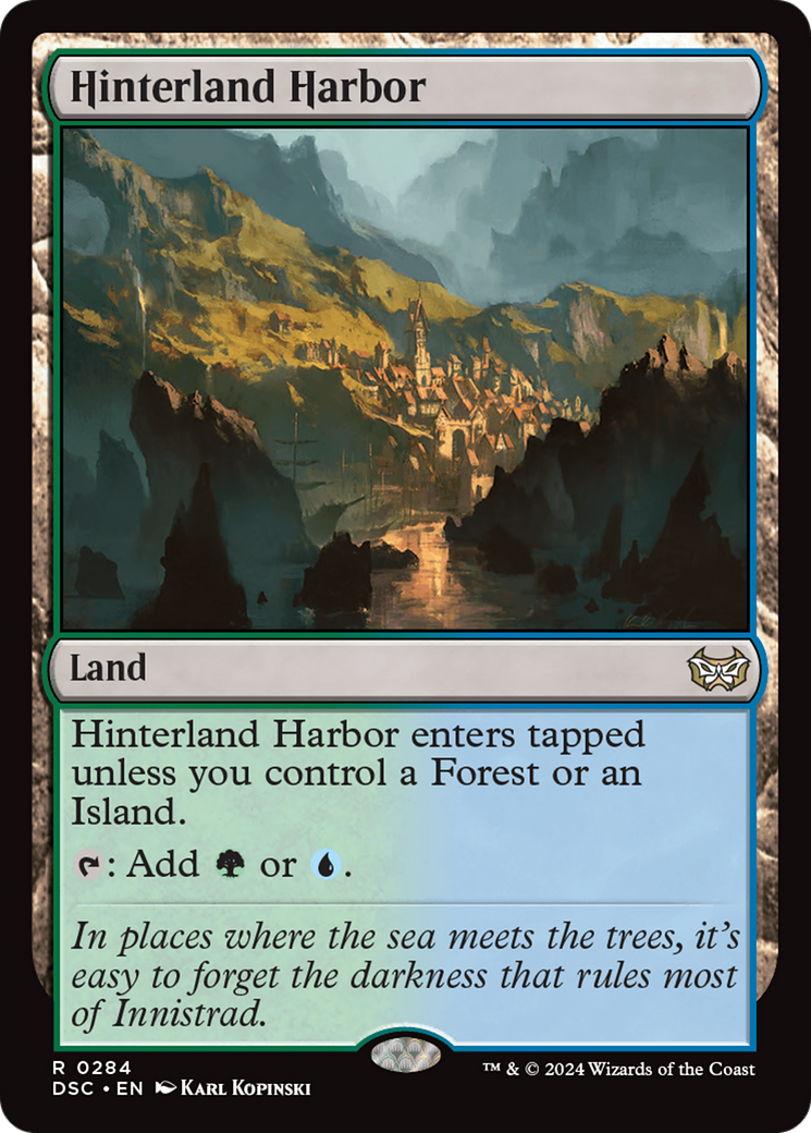 Hinterland Harbor (DSC-284) [Duskmourn: House of Horror Commander] MTG Single Wizards of the Coast