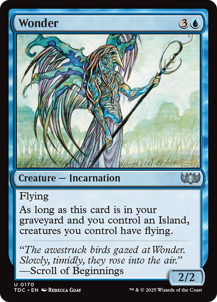 Wonder (TDC-170) [Commander: Tarkir: Dragonstorm] MTG Single Wizards of the Coast