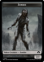 Phyrexian Germ // Zombie Double-Sided Token [Tokens] Modern Horizons 3 Tokens MTG Single Magic: The Gathering