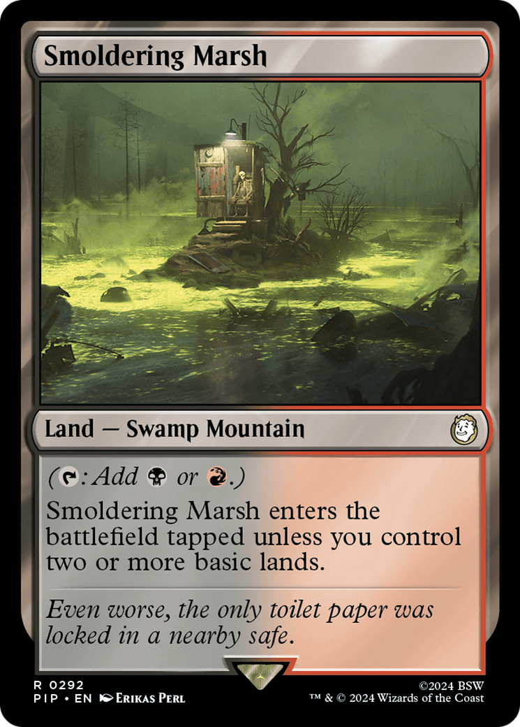 Smoldering Marsh (PIP-292) [Fallout] MTG Single Wizards of the Coast