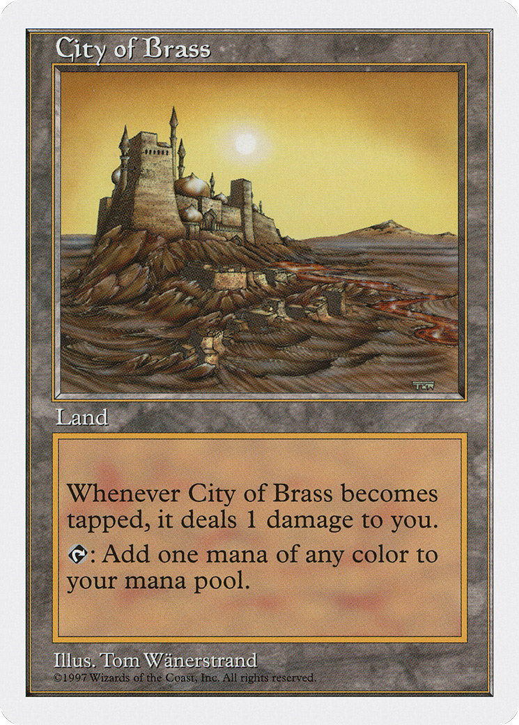 City of Brass (5ED-413) [Fifth Edition] MTG Single Wizards of the Coast