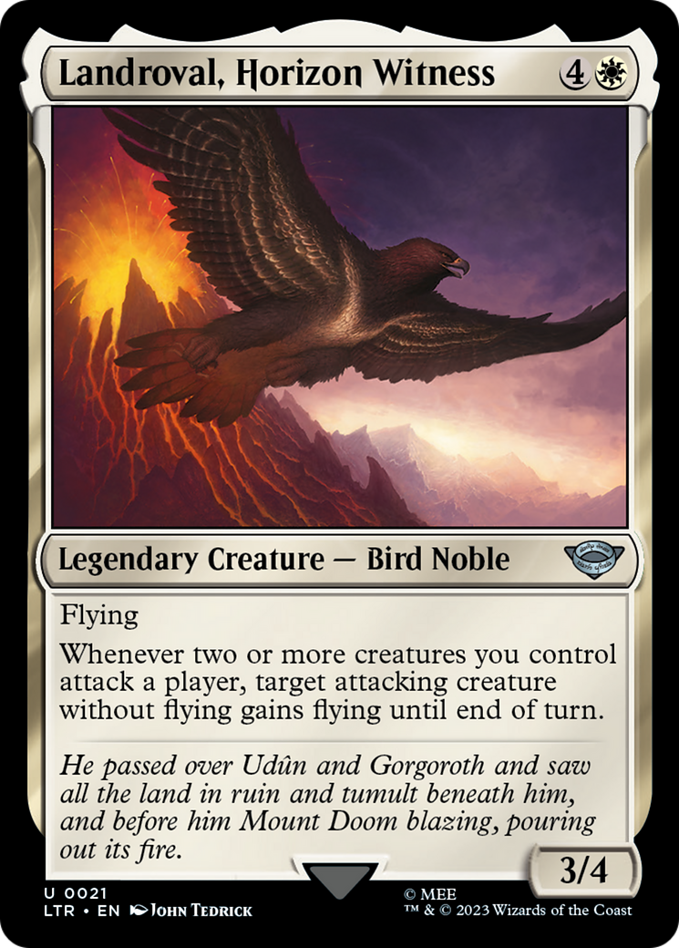 Landroval, Horizon Witness (LTR-021) [The Lord of the Rings: Tales of Middle-earth] Foil MTG Single Wizards of the Coast