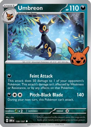 Umbreon (130) [Misc: Trick or Trade BOOster Bundle 2024] Pokemon Single Pokémon