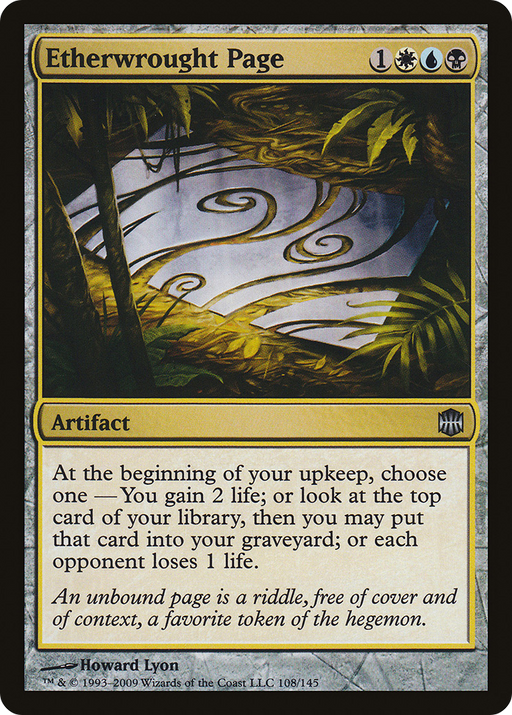 Etherwrought Page (ARB-108) [Alara Reborn] MTG Single Wizards of the Coast