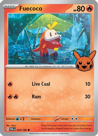 Fuecoco (23) [Misc: Trick or Trade BOOster Bundle 2024] Pokemon Single Pokémon