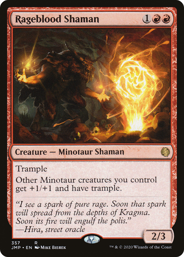 Rageblood Shaman (JMP-357) [Jumpstart] MTG Single Wizards of the Coast