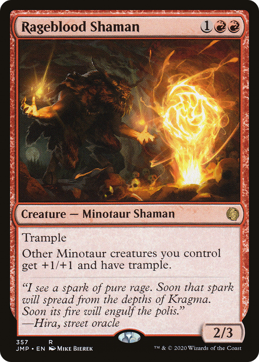 Rageblood Shaman (JMP-357) [Jumpstart] MTG Single Wizards of the Coast
