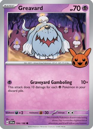 Greavard (42) [Misc: Trick or Trade BOOster Bundle 2024] Pokemon Single Pokémon