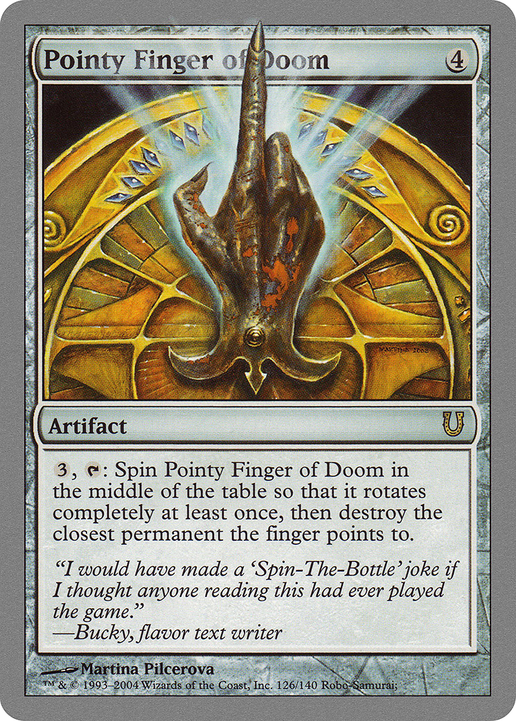 Pointy Finger of Doom (UNH-126) [Unhinged] MTG Single Wizards of the Coast