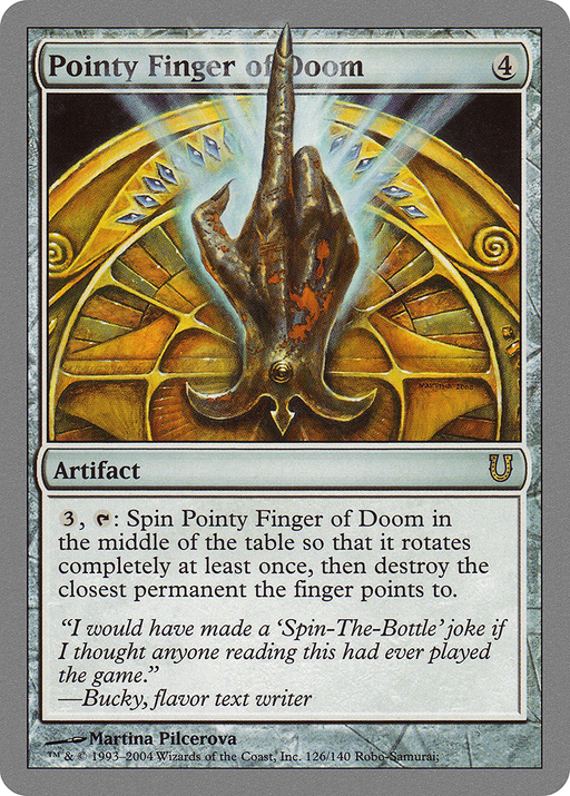 Pointy Finger of Doom (UNH-126) [Unhinged] Foil MTG Single Wizards of the Coast