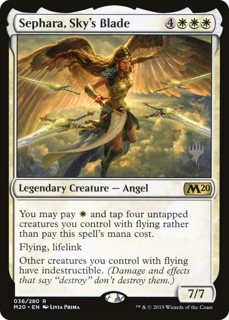 Sephara, Sky's Blade (PPM20-36P) [Core Set 2020 Promos] Foil MTG Single Wizards of the Coast