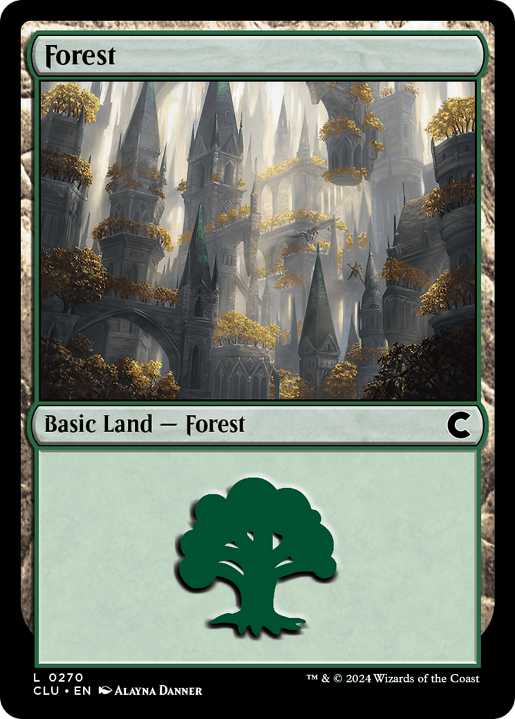 Forest (0270) (CLU-270) [Ravnica: Clue Edition] MTG Single Wizards of the Coast