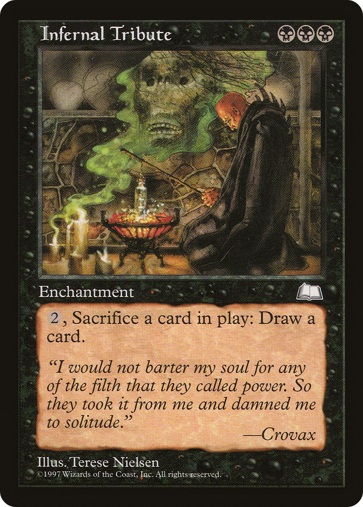 Infernal Tribute (WTH-) [Weatherlight] MTG Single Wizards of the Coast
