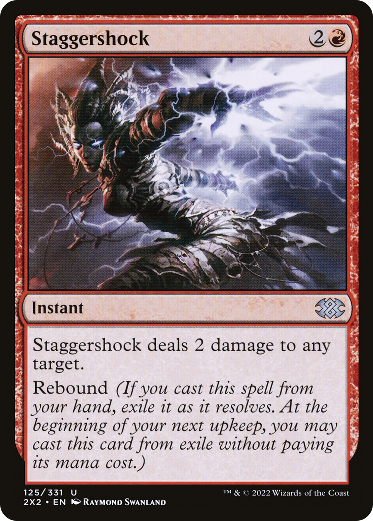 Staggershock (2X2-125) [Double Masters 2022] MTG Single Wizards of the Coast