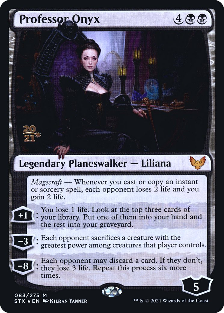 Professor Onyx (PRE-083) [Strixhaven: School of Mages Promos] Foil MTG Single Wizards of the Coast