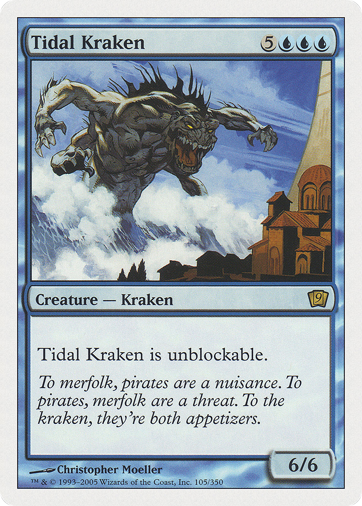 Tidal Kraken (9ED-105) [9th Edition] MTG Single Wizards of the Coast