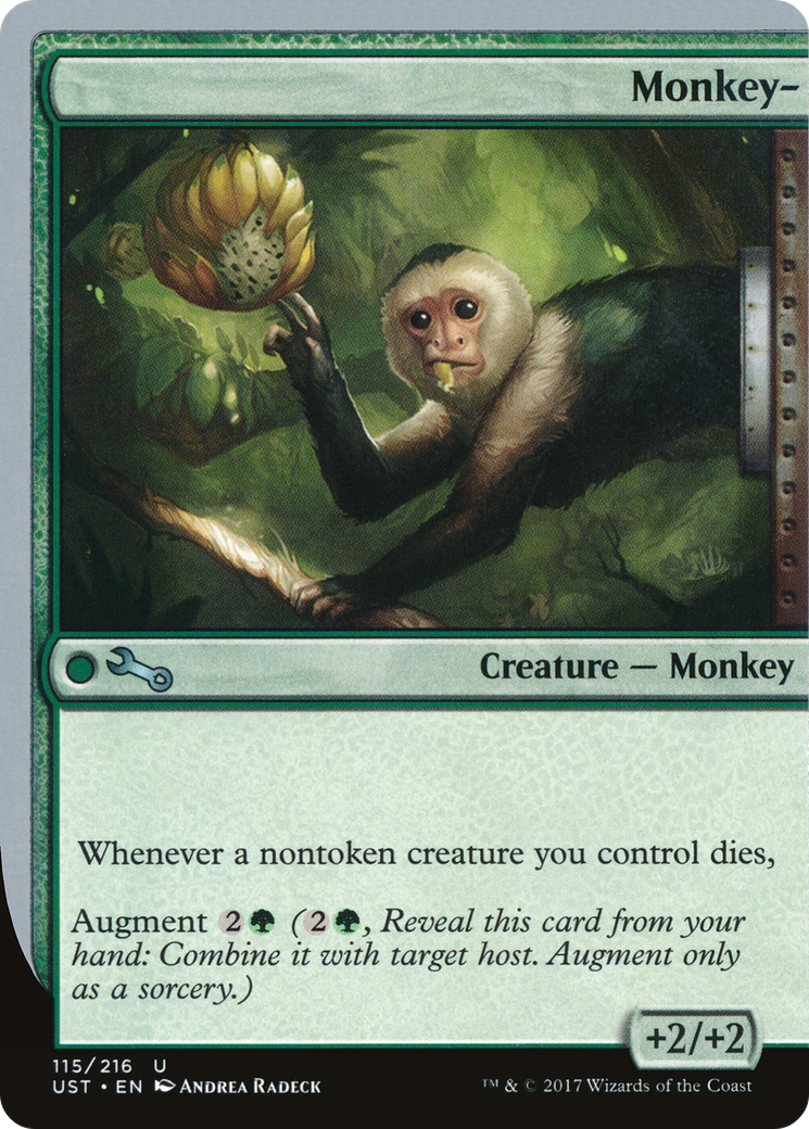 Monkey- (UST-115) [Unstable] Foil MTG Single Wizards of the Coast