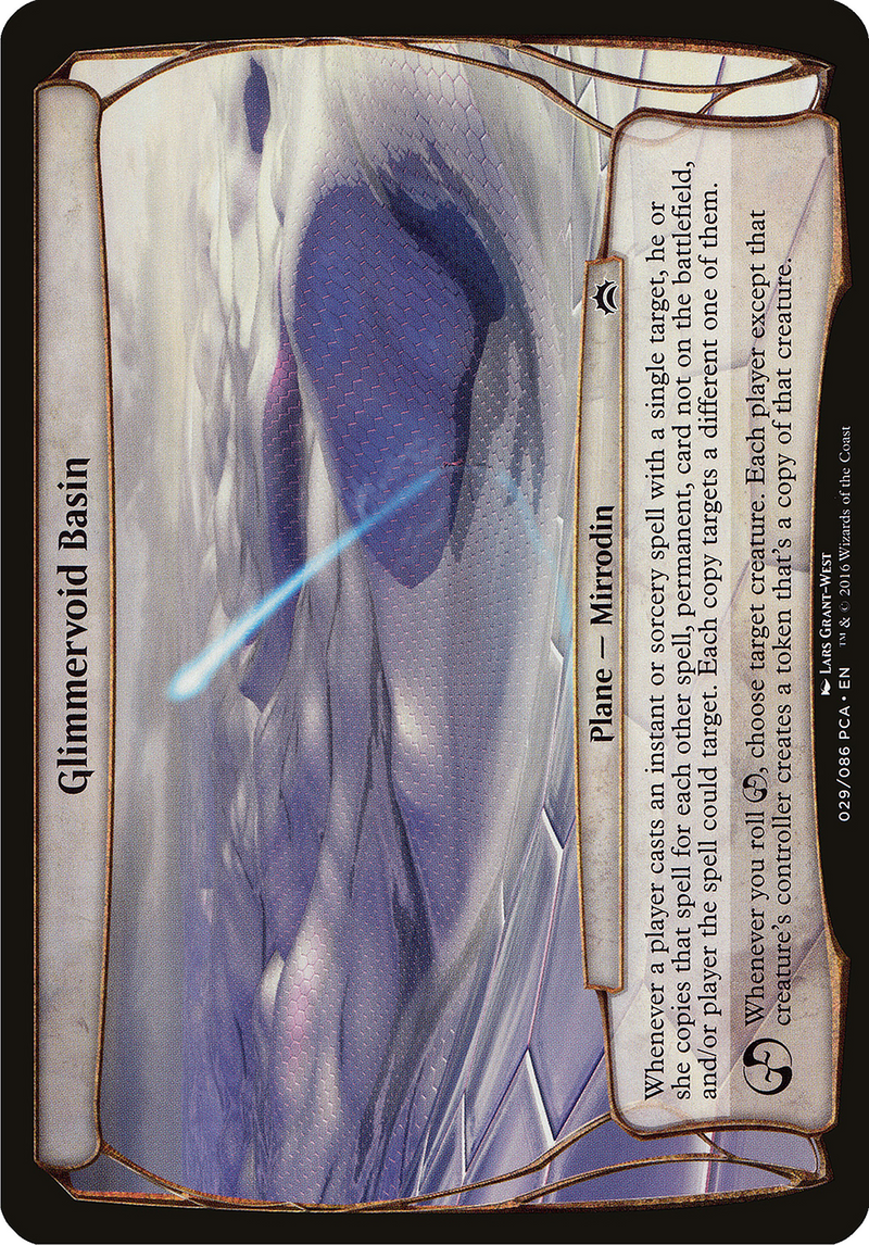 Glimmervoid Basin (Planechase Anthology) (OVER-) [Oversized] Planechase Anthology Planes MTG Single Wizards of the Coast