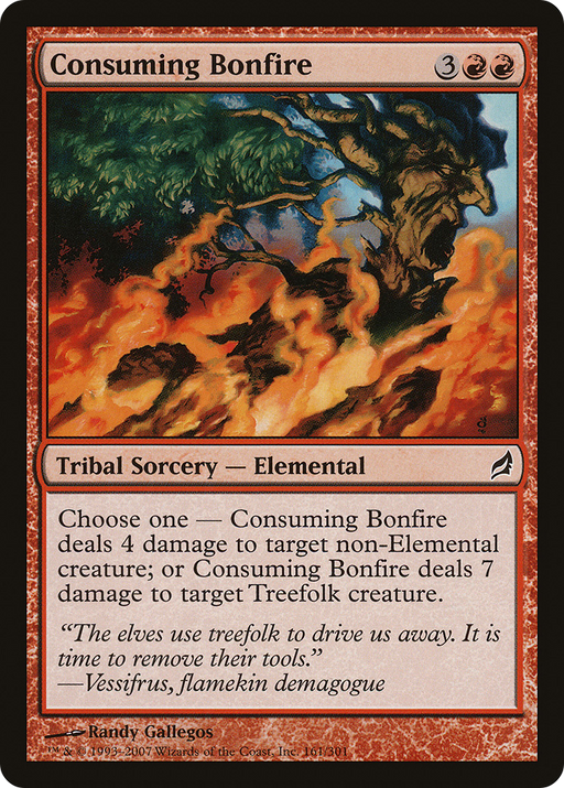 Consuming Bonfire (LRW-161) [Lorwyn] MTG Single Wizards of the Coast