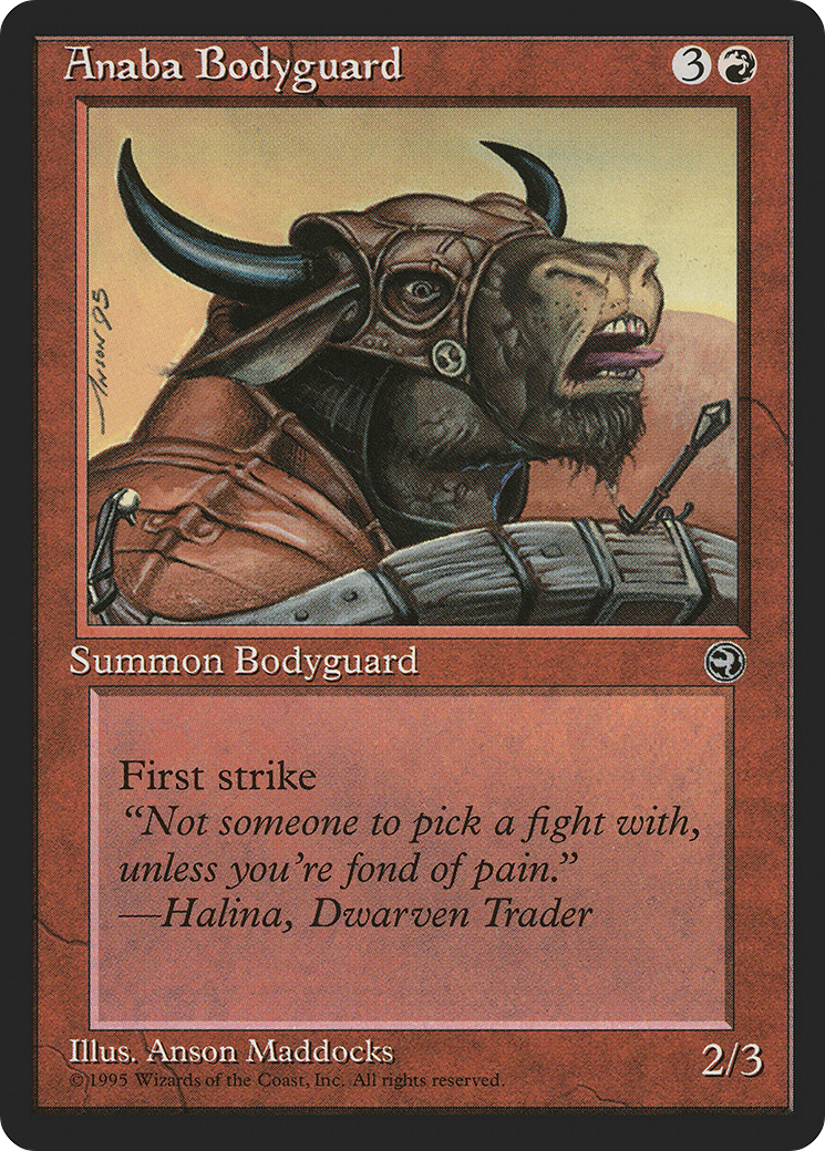 Anaba Bodyguard (HML-66B) [Homelands] MTG Single Wizards of the Coast