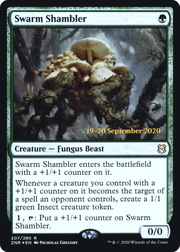 Swarm Shambler (PRE-207) [Zendikar Rising Promos] Foil MTG Single Wizards of the Coast