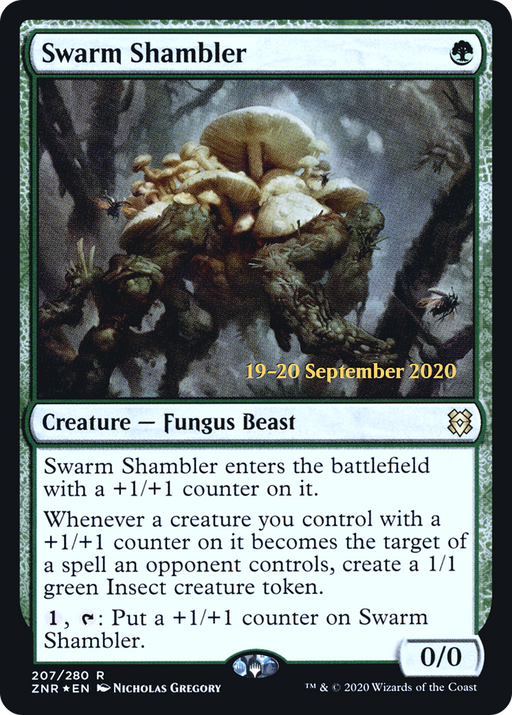Swarm Shambler (PRE-207) [Zendikar Rising Promos] Foil MTG Single Wizards of the Coast