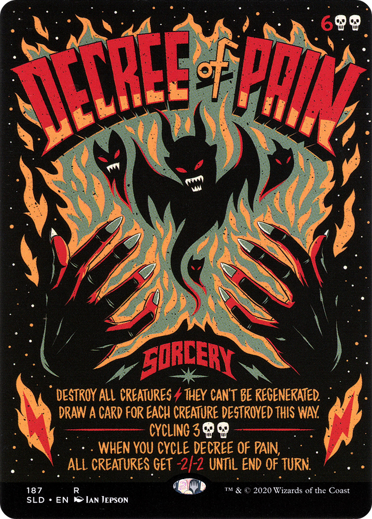 Decree of Pain (SLD-187) [Secret Lair] Drop (Borderless) MTG Single Wizards of the Coast