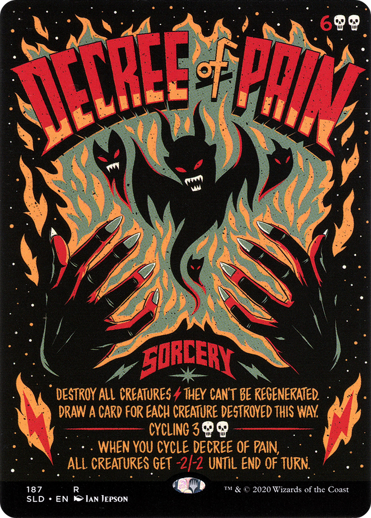 Decree of Pain (SLD-187) [Secret Lair] Drop (Borderless) MTG Single Wizards of the Coast