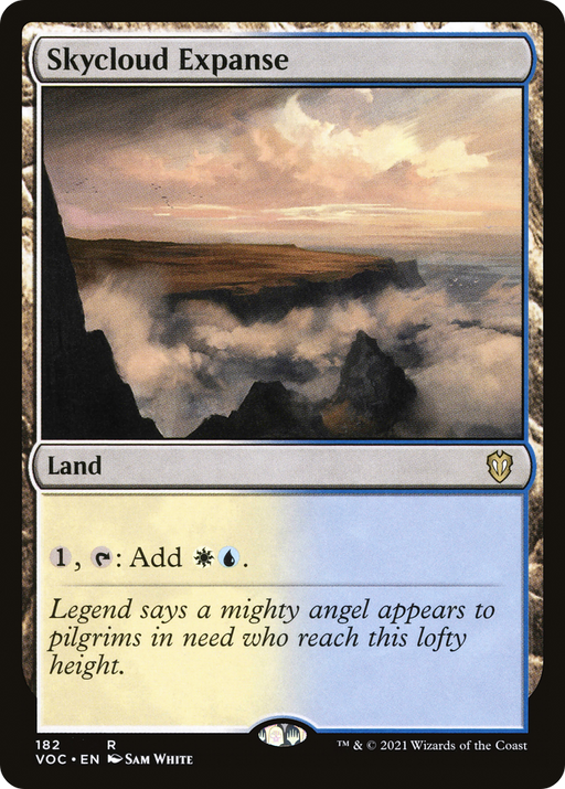 Skycloud Expanse (VOC-182) [Crimson Vow Commander] MTG Single Wizards of the Coast