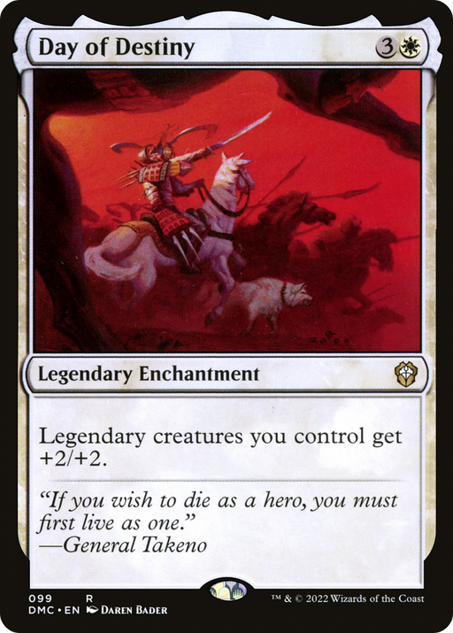 Day of Destiny (DMC-099) [Dominaria United Commander] MTG Single Wizards of the Coast