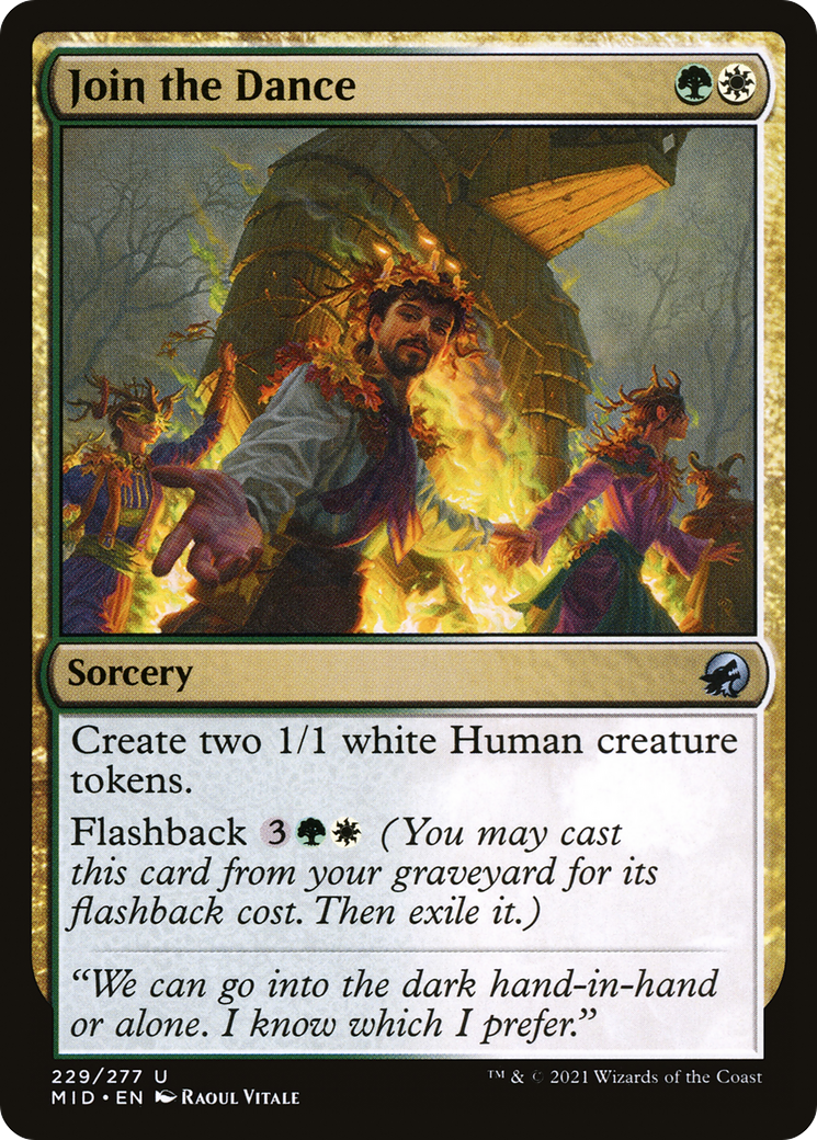 Join the Dance (MID-229) [Innistrad: Midnight Hunt] Foil MTG Single Wizards of the Coast