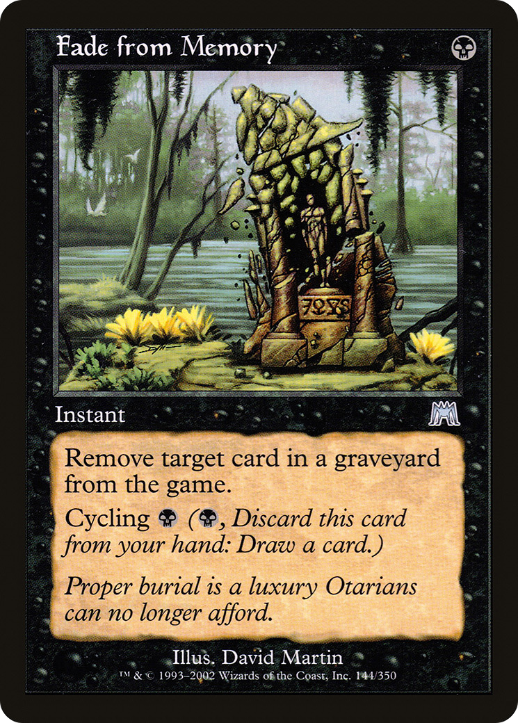 Fade from Memory (ONS-144) [Onslaught] MTG Single Wizards of the Coast