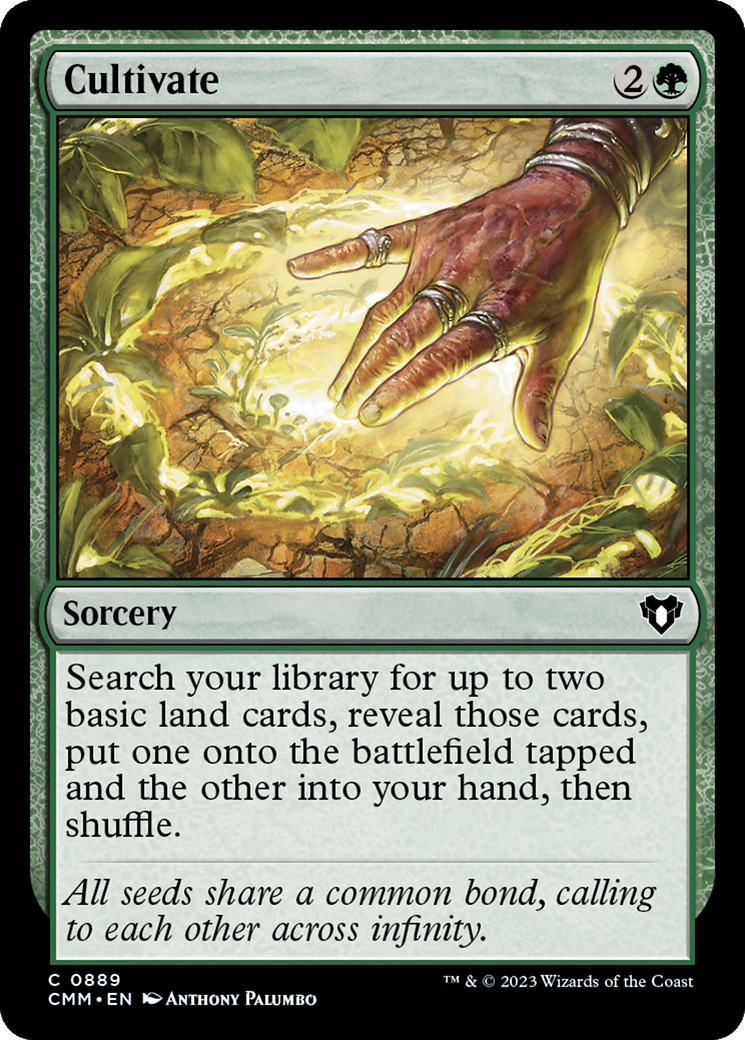 Cultivate (CMM-889) [Commander Masters] MTG Single Wizards of the Coast
