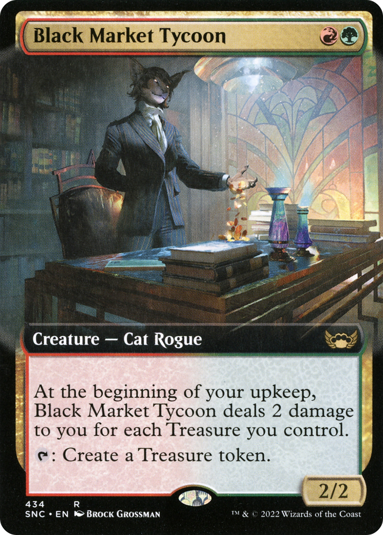 Black Market Tycoon (SNC-434) [Streets of New Capenna] (Extended Art) Foil MTG Single Wizards of the Coast