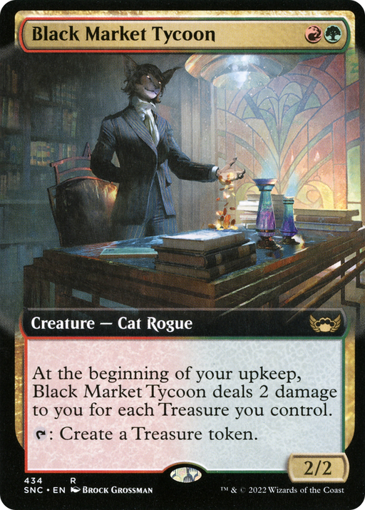 Black Market Tycoon (SNC-434) [Streets of New Capenna] (Extended Art) MTG Single Wizards of the Coast