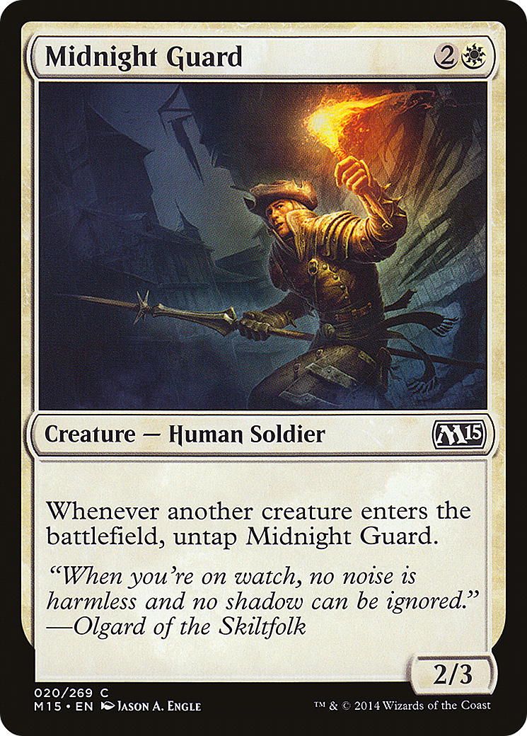 Midnight Guard (M15-020) [Magic 2015] Foil MTG Single Wizards of the Coast