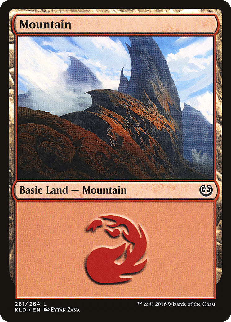 Mountain (KLD-261) [Kaladesh] Foil MTG Single Wizards of the Coast