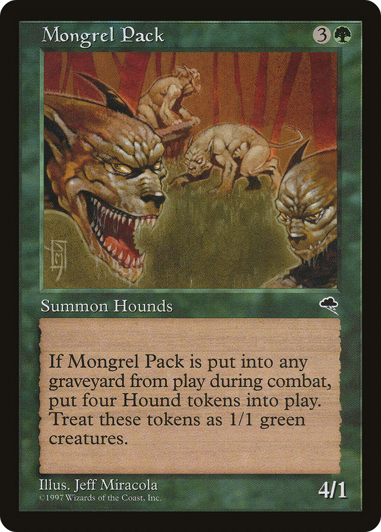 Mongrel Pack (TMP-237) [Tempest] MTG Single Wizards of the Coast