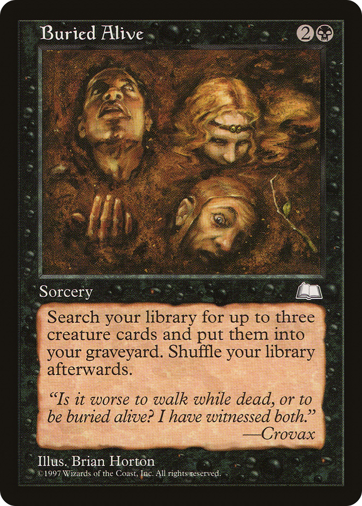 Buried Alive (WTH-063) [Weatherlight] MTG Single Wizards of the Coast